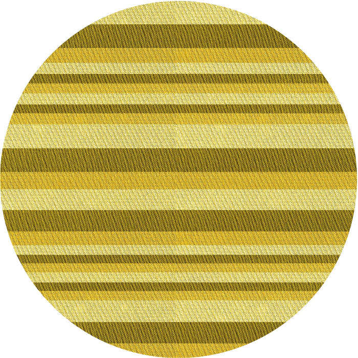 Square Machine Washable Transitional Bold Yellow Rug in a Living Room, wshpat3528yw
