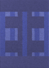 Machine Washable Transitional Blue Rug, wshpat3529blu