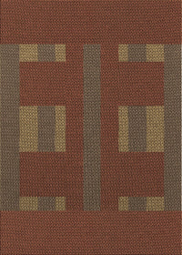 Machine Washable Transitional Light Brown Rug, wshpat3529brn