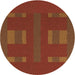Square Machine Washable Transitional Mahogany Brown Rug in a Living Room, wshpat3529org