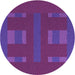 Square Machine Washable Transitional Dark Magenta Purple Rug in a Living Room, wshpat3529pur