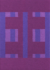 Machine Washable Transitional Dark Magenta Purple Rug, wshpat3529pur