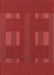 Machine Washable Transitional Tomato Red Rug, wshpat3529rd
