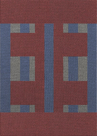 Patterned Rose Purple Abstract Machine Washable Rug, wshpat3529