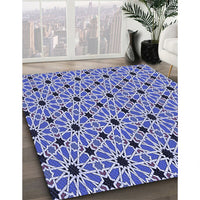 Patterned Blue Rug, pat353blu