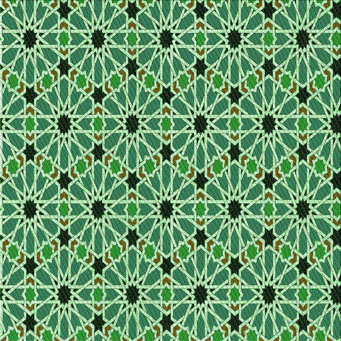 Round Machine Washable Transitional Green Rug, wshpat353grn