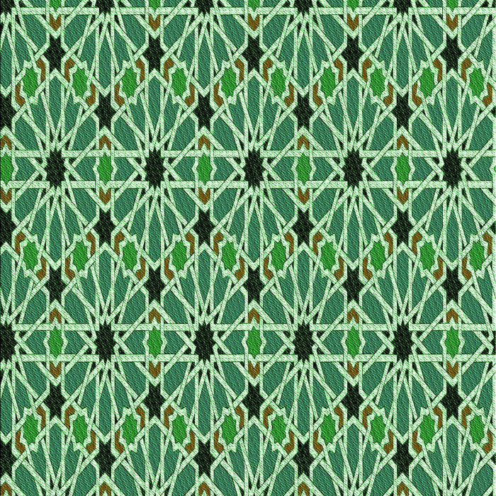 Patterned Green Rug, pat353grn