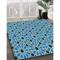 Patterned Blue Rug, pat353lblu