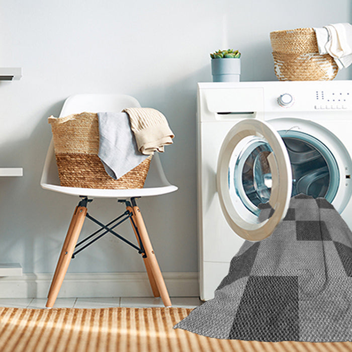 Machine Washable Transitional Cloud Gray Rug in a Washing Machine, wshpat3530gry