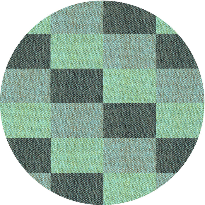 Square Machine Washable Transitional Hazel Green Rug in a Living Room, wshpat3530lblu