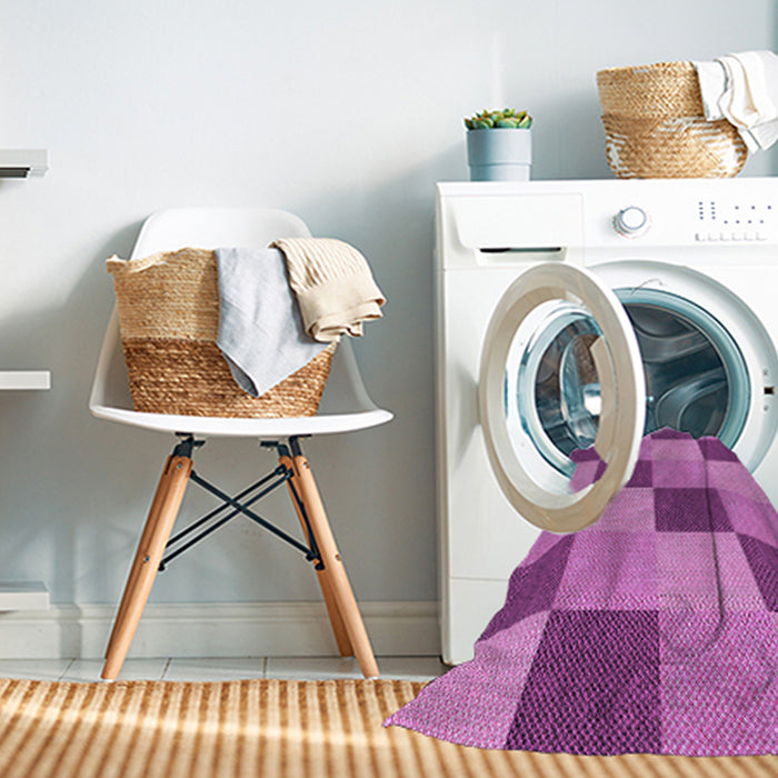 Machine Washable Transitional Violet Purple Rug in a Washing Machine, wshpat3530pur