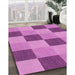 Machine Washable Transitional Violet Purple Rug in a Family Room, wshpat3530pur