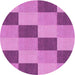 Square Machine Washable Transitional Violet Purple Rug in a Living Room, wshpat3530pur