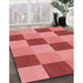 Machine Washable Transitional Red Rug in a Family Room, wshpat3530rd