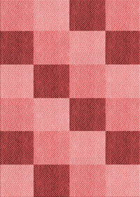 Machine Washable Transitional Red Rug, wshpat3530rd