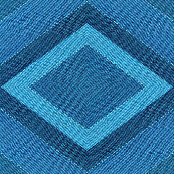 Round Machine Washable Transitional Blueberry Blue Rug, wshpat3531lblu