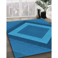 Patterned Blueberry Blue Rug, pat3531lblu