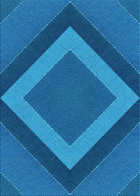 Machine Washable Transitional Blueberry Blue Rug, wshpat3531lblu