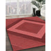 Machine Washable Transitional Tomato Red Rug in a Family Room, wshpat3531rd