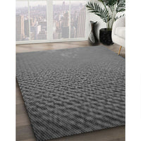 Patterned Gunmetal Gray Rug, pat3532gry