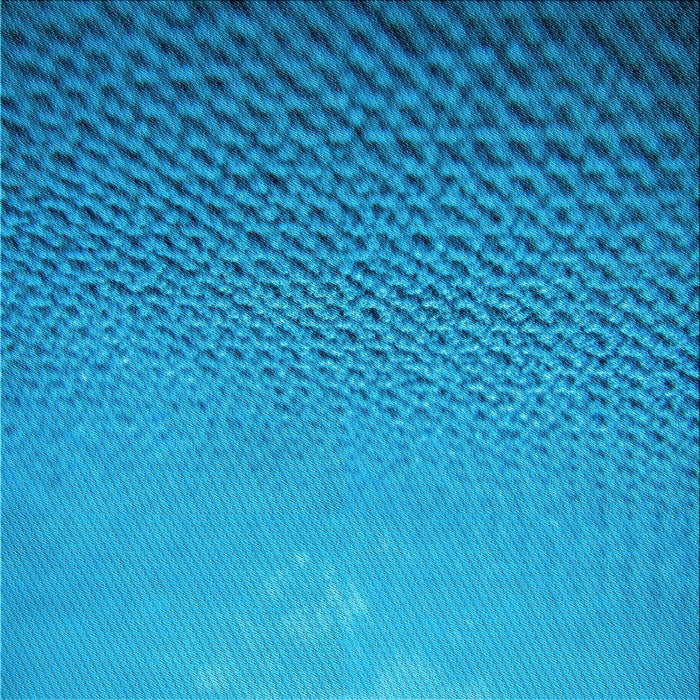 Round Patterned Blue Rug, pat3532lblu