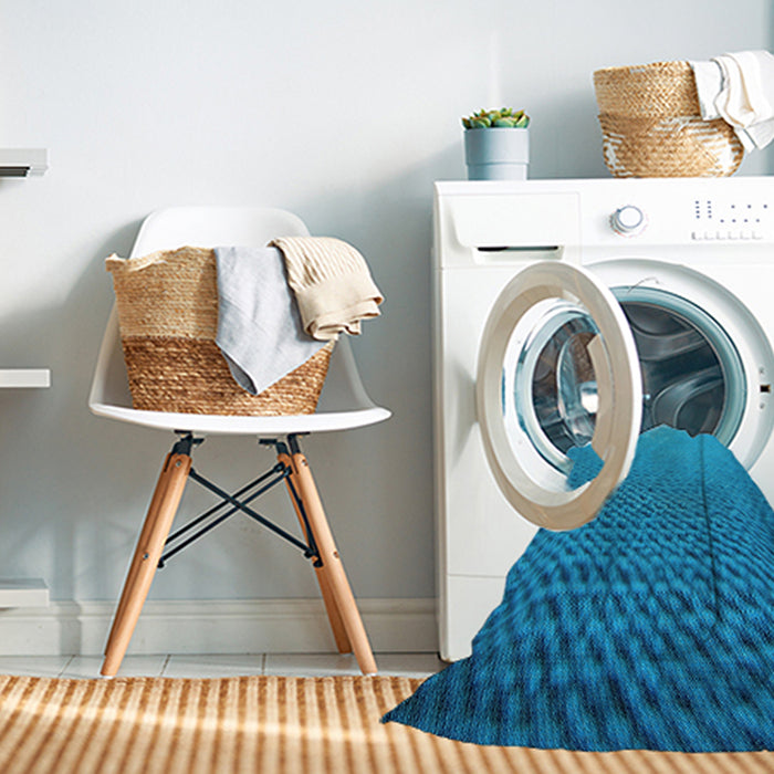 Machine Washable Transitional Blue Rug in a Washing Machine, wshpat3532lblu