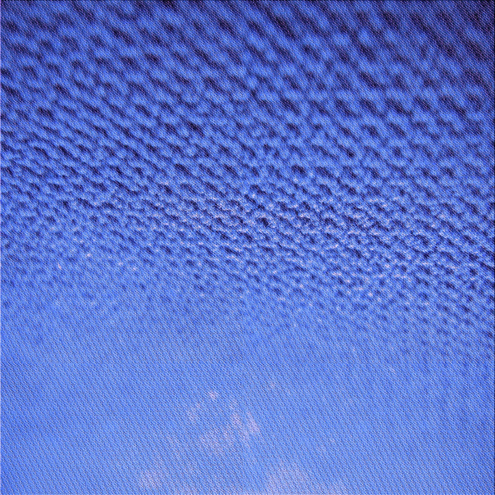 Round Patterned Sky Blue Rug, pat3532pur