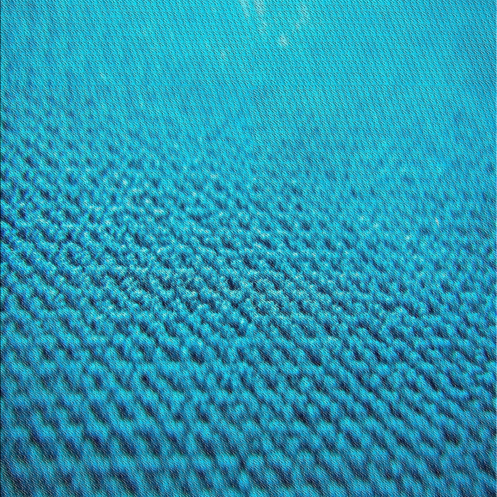 Patterned Aqua Cyan Blue Novelty Rug, pat3532