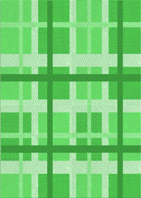 Machine Washable Transitional Neon Green Rug, wshpat3533grn