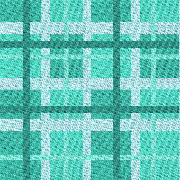 Round Patterned Light Sea Green Rug, pat3533lblu