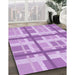 Machine Washable Transitional Purple Rug in a Family Room, wshpat3533pur