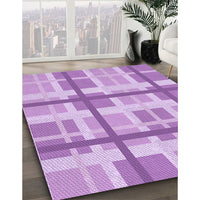 Patterned Purple Rug, pat3533pur