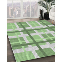 Patterned Green Novelty Rug, pat3533