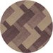 Square Patterned Light Copper Gold Rug, pat3534brn