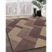 Patterned Light Copper Gold Rug in Family Room, pat3534brn