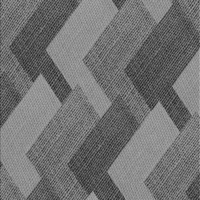 Patterned Black Rug, pat3534gry