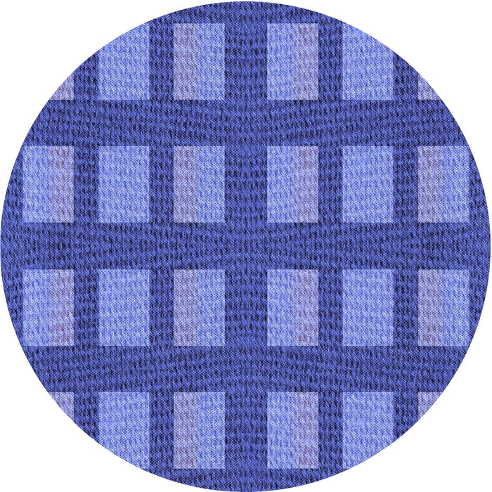 Square Patterned Sky Blue Rug, pat3535blu