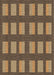 Machine Washable Transitional Bronze Brown Rug, wshpat3535brn