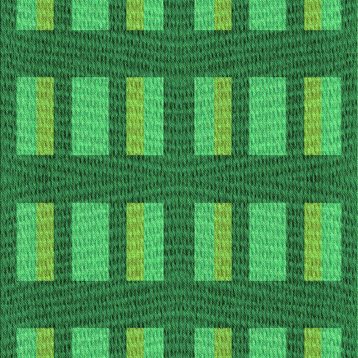 Machine Washable Transitional Green Rug, wshpat3535grn