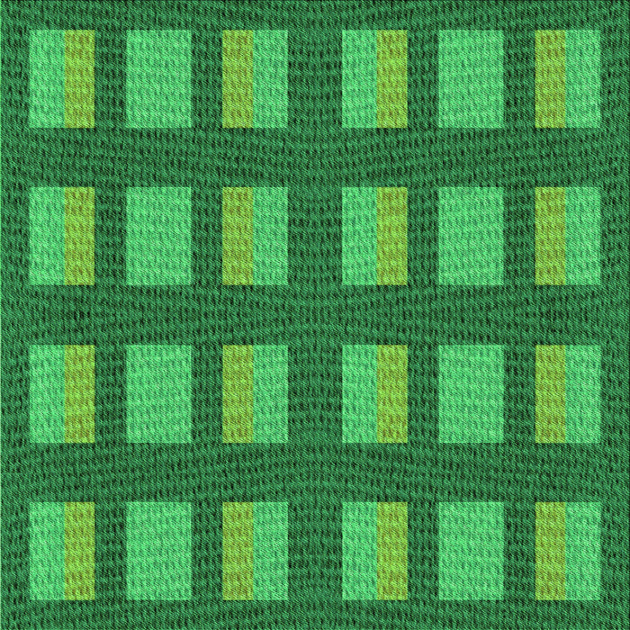 Round Patterned Green Rug, pat3535grn