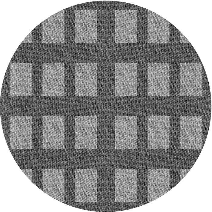 Square Patterned Gray Rug, pat3535gry