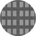 Square Patterned Gray Rug, pat3535gry