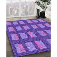 Patterned Amethyst Purple Rug, pat3535pur