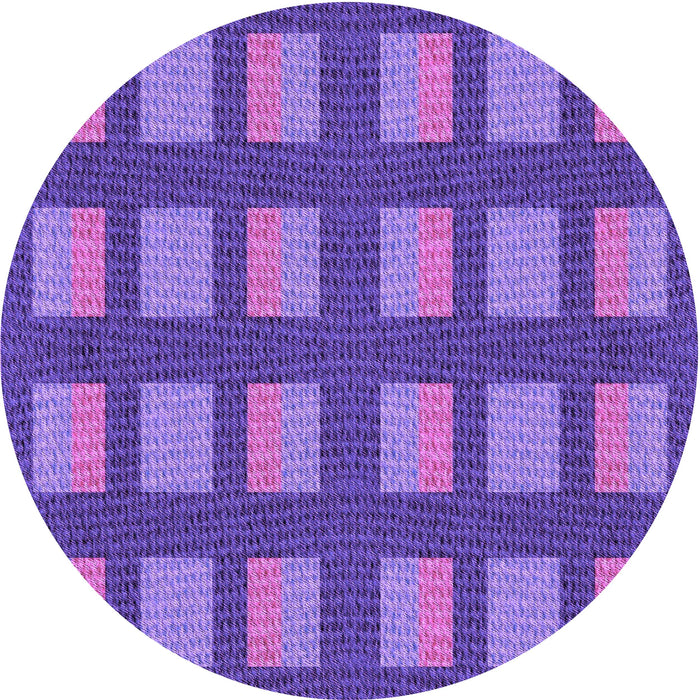 Square Machine Washable Transitional Amethyst Purple Rug in a Living Room, wshpat3535pur