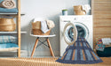 Machine Washable Transitional Dark Blue Grey Blue Rug in a Washing Machine, wshpat3535