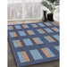 Machine Washable Transitional Dark Blue Grey Blue Rug in a Family Room, wshpat3535