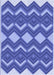 Patterned Sky Blue Rug, pat3536blu