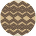 Square Patterned Sandy Brown Rug, pat3536brn