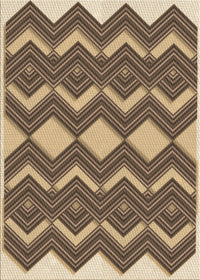 Machine Washable Transitional Sandy Brown Rug, wshpat3536brn