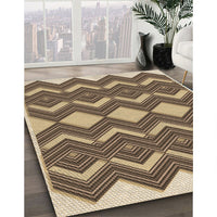 Patterned Sandy Brown Rug, pat3536brn